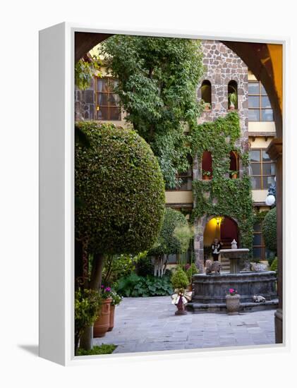 Courtyard, San Miguel De Allende, Mexico-Alice Garland-Framed Premier Image Canvas