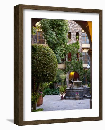 Courtyard, San Miguel De Allende, Mexico-Alice Garland-Framed Photographic Print