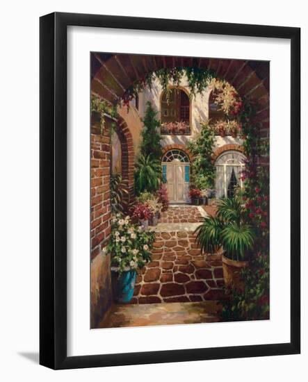 Courtyard Vista-Twindini-Framed Art Print