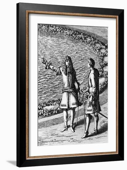 Coutiers in Garden of Versailles-null-Framed Giclee Print