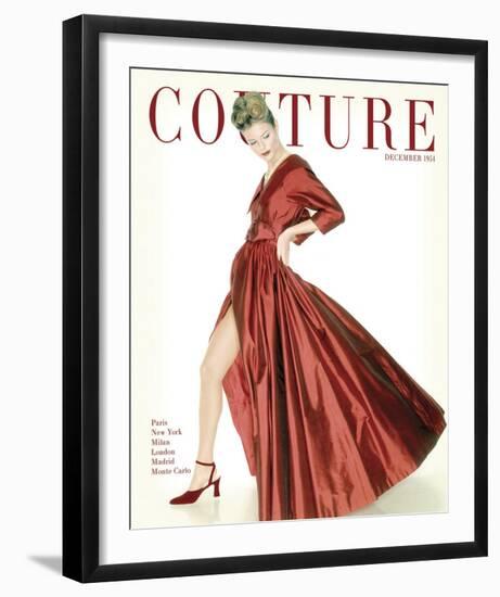 Couture, December 1954-null-Framed Art Print