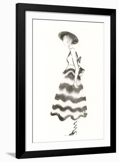 Couture Noir - Crepe-Deborah Pearce-Framed Giclee Print