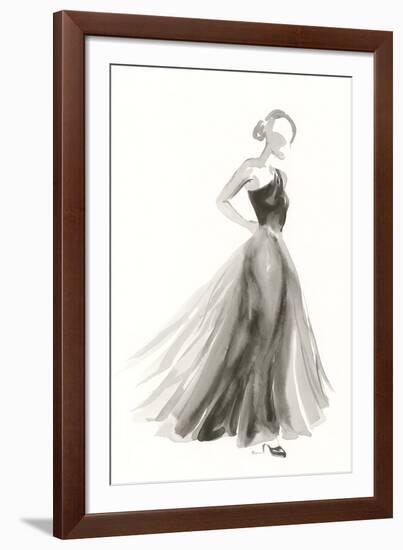 Couture Noir - Organza-Deborah Pearce-Framed Giclee Print