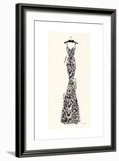 Couture Noir Original II-Emily Adams-Framed Art Print