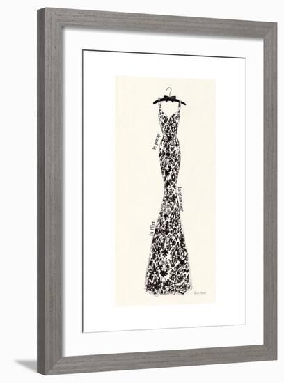 Couture Noir Original II-Emily Adams-Framed Art Print