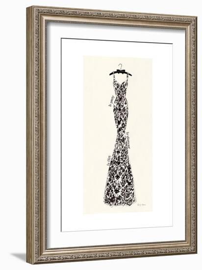 Couture Noir Original II-Emily Adams-Framed Art Print