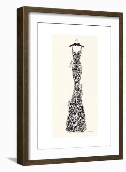 Couture Noir Original II-Emily Adams-Framed Art Print