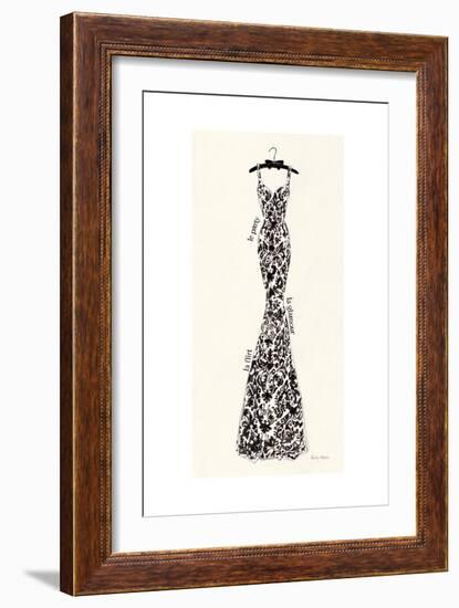 Couture Noir Original II-Emily Adams-Framed Art Print