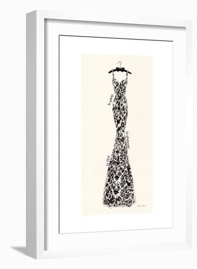 Couture Noir Original II-Emily Adams-Framed Art Print