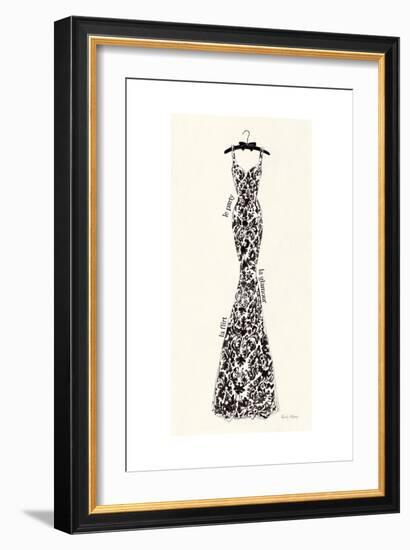 Couture Noir Original II-Emily Adams-Framed Art Print