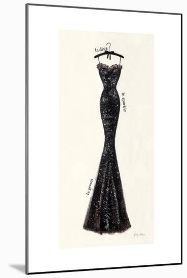 Couture Noir Original IV-Emily Adams-Mounted Art Print