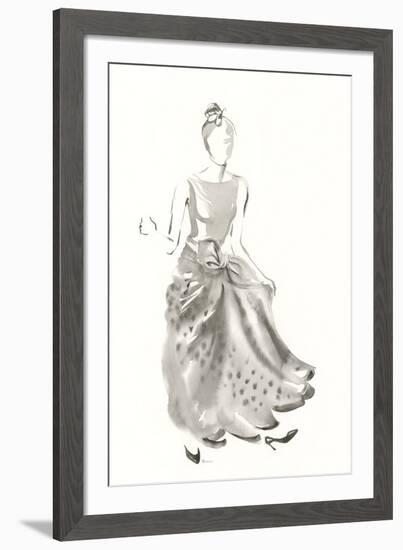 Couture Noir - Taffeta-Deborah Pearce-Framed Giclee Print