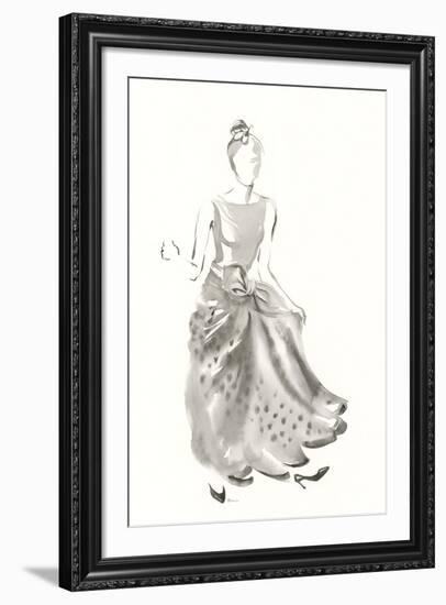 Couture Noir - Taffeta-Deborah Pearce-Framed Giclee Print