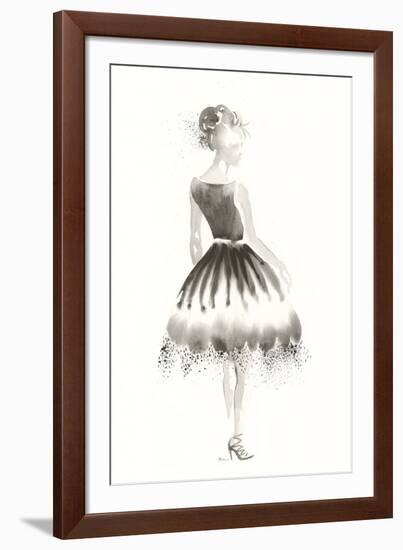 Couture Noir - Tulle-Deborah Pearce-Framed Giclee Print