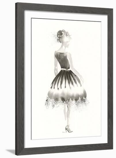 Couture Noir - Tulle-Deborah Pearce-Framed Giclee Print