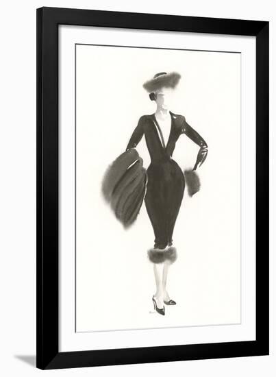 Couture Noir - Twill-Deborah Pearce-Framed Giclee Print