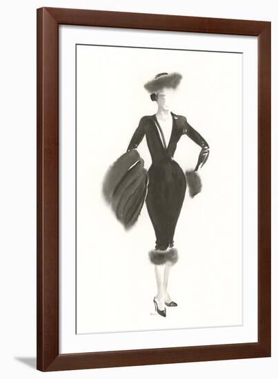 Couture Noir - Twill-Deborah Pearce-Framed Giclee Print