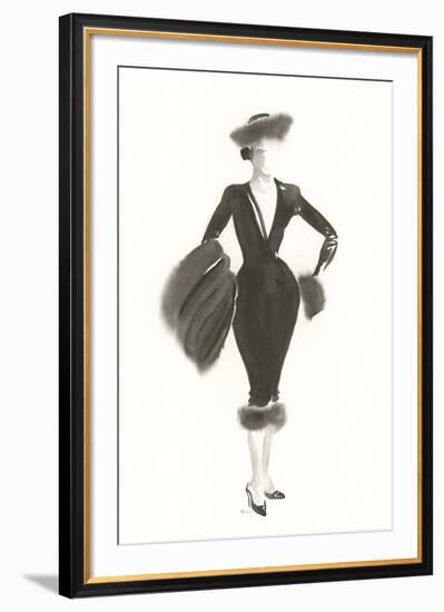 Couture Noir - Twill-Deborah Pearce-Framed Giclee Print