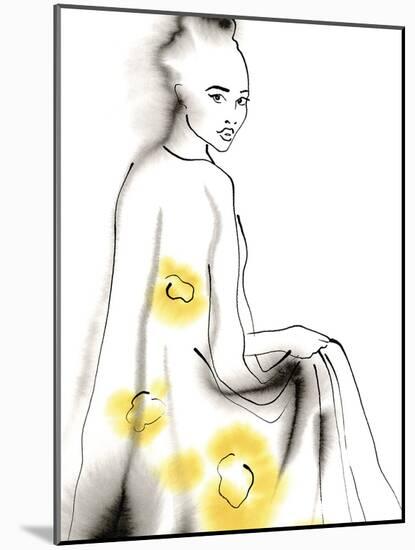 Couture Poise - Cool-Aurora Bell-Mounted Giclee Print