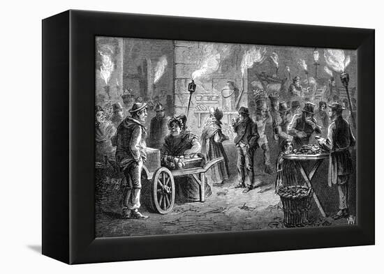 Cov. Garden Breakfast-D J Kirwan-Framed Stretched Canvas