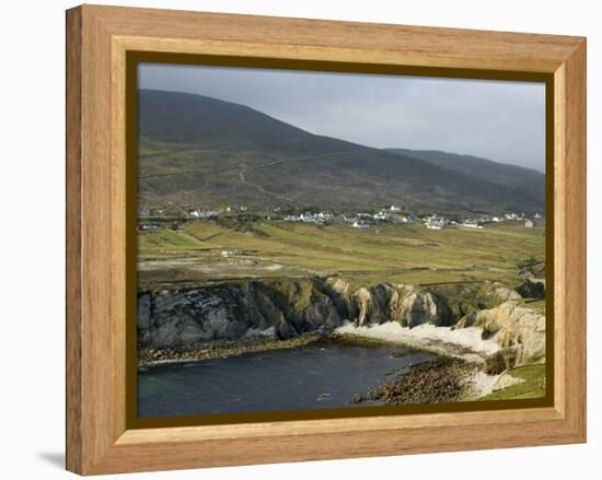 Cove and Village of Ashleam, Achill Island, County Mayo, Connacht, Republic of Ireland-Gary Cook-Framed Premier Image Canvas