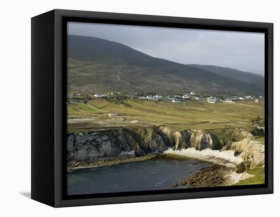 Cove and Village of Ashleam, Achill Island, County Mayo, Connacht, Republic of Ireland-Gary Cook-Framed Premier Image Canvas