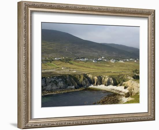 Cove and Village of Ashleam, Achill Island, County Mayo, Connacht, Republic of Ireland-Gary Cook-Framed Photographic Print