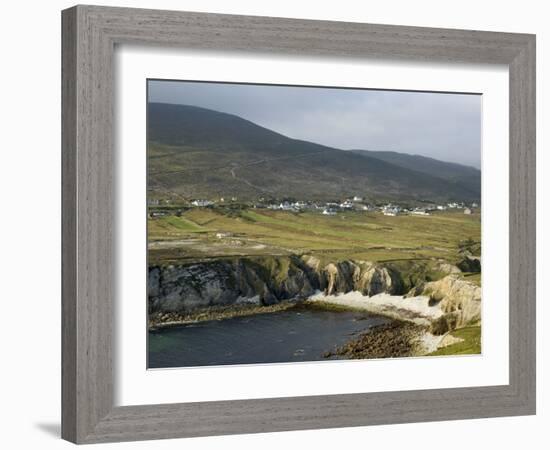 Cove and Village of Ashleam, Achill Island, County Mayo, Connacht, Republic of Ireland-Gary Cook-Framed Photographic Print