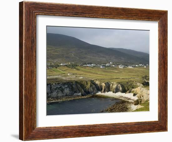 Cove and Village of Ashleam, Achill Island, County Mayo, Connacht, Republic of Ireland-Gary Cook-Framed Photographic Print