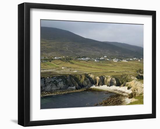 Cove and Village of Ashleam, Achill Island, County Mayo, Connacht, Republic of Ireland-Gary Cook-Framed Photographic Print