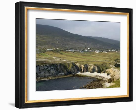 Cove and Village of Ashleam, Achill Island, County Mayo, Connacht, Republic of Ireland-Gary Cook-Framed Photographic Print