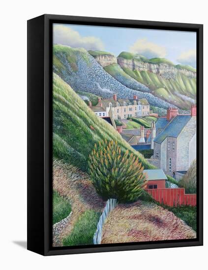 Cove Cottages, Portland, 2001-Liz Wright-Framed Premier Image Canvas