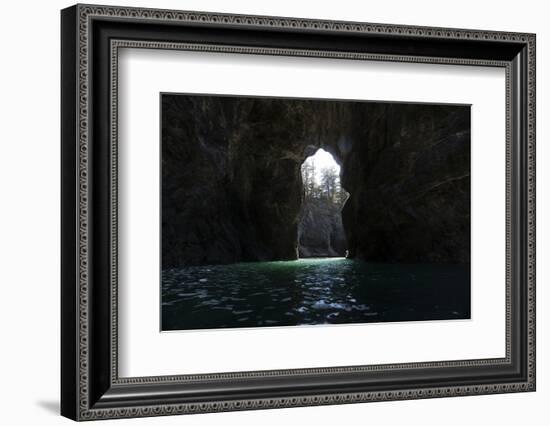 Cove in the Pacific Ocean, Secret Beach, Samuel H. Boardman State Scenic Corridor, Pacific North...-Panoramic Images-Framed Premium Photographic Print