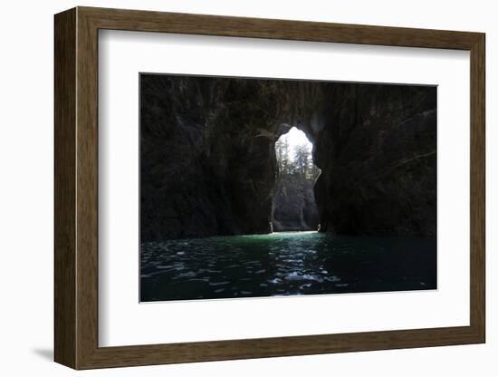 Cove in the Pacific Ocean, Secret Beach, Samuel H. Boardman State Scenic Corridor, Pacific North...-Panoramic Images-Framed Photographic Print