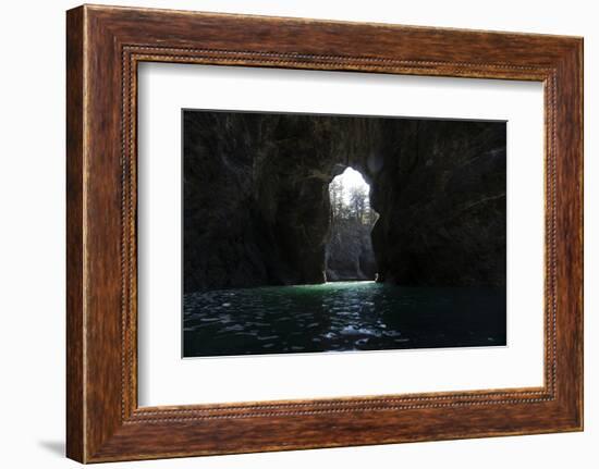 Cove in the Pacific Ocean, Secret Beach, Samuel H. Boardman State Scenic Corridor, Pacific North...-Panoramic Images-Framed Photographic Print