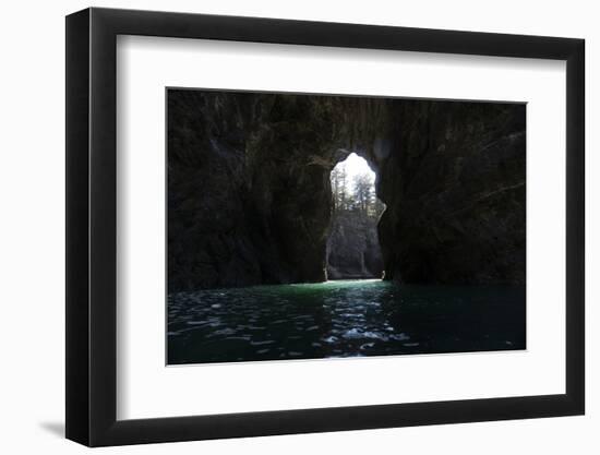 Cove in the Pacific Ocean, Secret Beach, Samuel H. Boardman State Scenic Corridor, Pacific North...-Panoramic Images-Framed Photographic Print