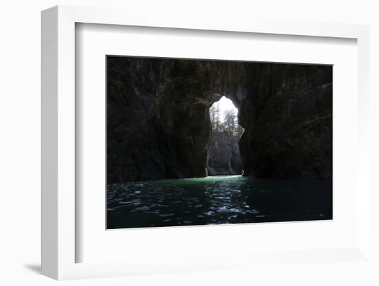 Cove in the Pacific Ocean, Secret Beach, Samuel H. Boardman State Scenic Corridor, Pacific North...-Panoramic Images-Framed Photographic Print