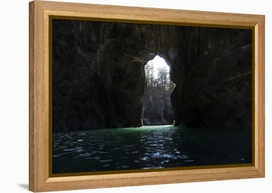 Cove in the Pacific Ocean, Secret Beach, Samuel H. Boardman State Scenic Corridor, Pacific North...-Panoramic Images-Framed Premier Image Canvas