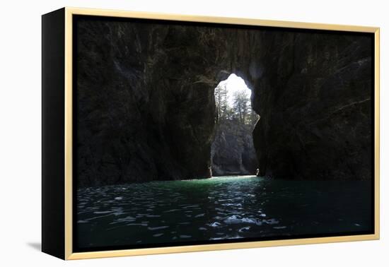 Cove in the Pacific Ocean, Secret Beach, Samuel H. Boardman State Scenic Corridor, Pacific North...-Panoramic Images-Framed Premier Image Canvas