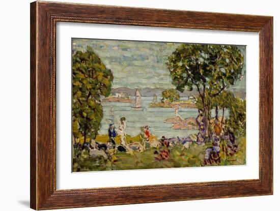 Cove, Maine, c.1907-10-Maurice Brazil Prendergast-Framed Giclee Print