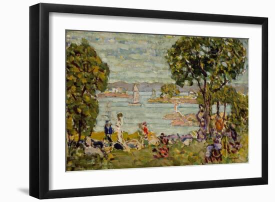 Cove, Maine, c.1907-10-Maurice Brazil Prendergast-Framed Giclee Print