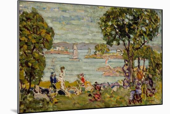 Cove, Maine, c.1907-10-Maurice Brazil Prendergast-Mounted Giclee Print