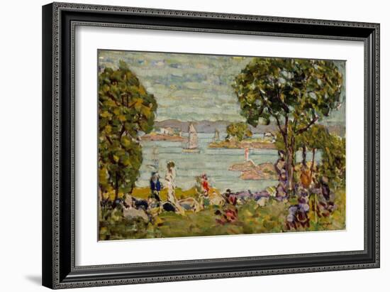 Cove, Maine, c.1907-10-Maurice Brazil Prendergast-Framed Giclee Print