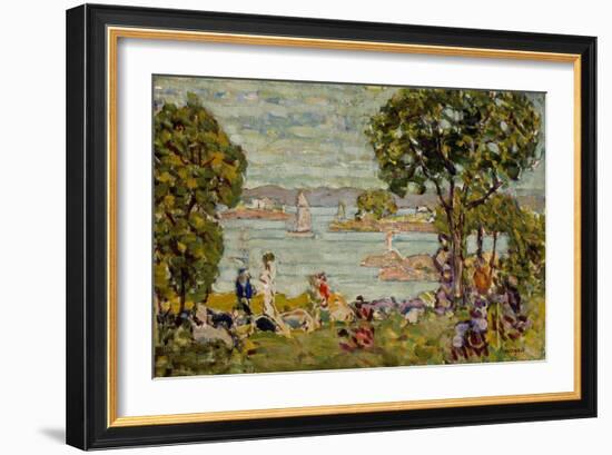 Cove, Maine, c.1907-10-Maurice Brazil Prendergast-Framed Giclee Print