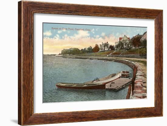 Cove Pond, Stamford, Connecticut-null-Framed Art Print