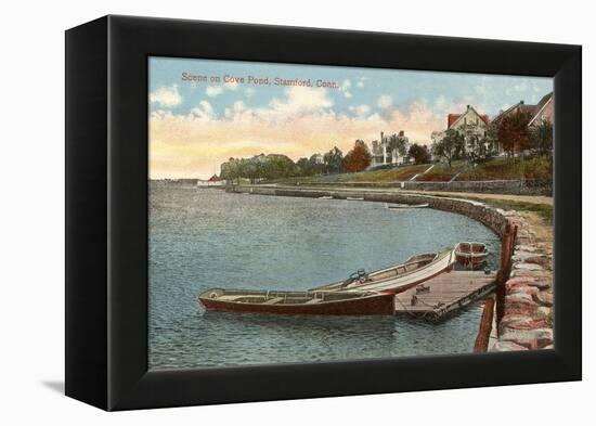 Cove Pond, Stamford, Connecticut-null-Framed Stretched Canvas