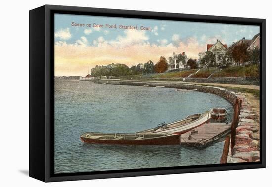 Cove Pond, Stamford, Connecticut-null-Framed Stretched Canvas
