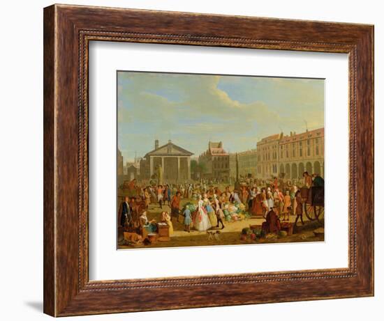 Covent Garden, C.1726 (Oil on Copper)-Pieter Angillis-Framed Premium Giclee Print