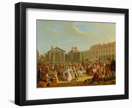 Covent Garden, C.1726 (Oil on Copper)-Pieter Angillis-Framed Premium Giclee Print