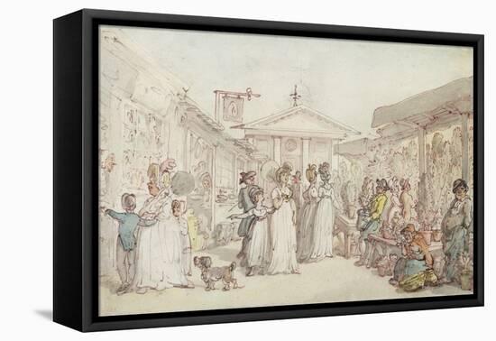 Covent Garden Market, C.1795-1810 (Pen and Ink, W/C and Pencil on Wove Paper)-Thomas Rowlandson-Framed Premier Image Canvas